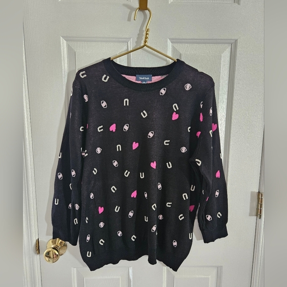 NWOT Modcloth 'I Love You' Sweater - Picture 1 of 7